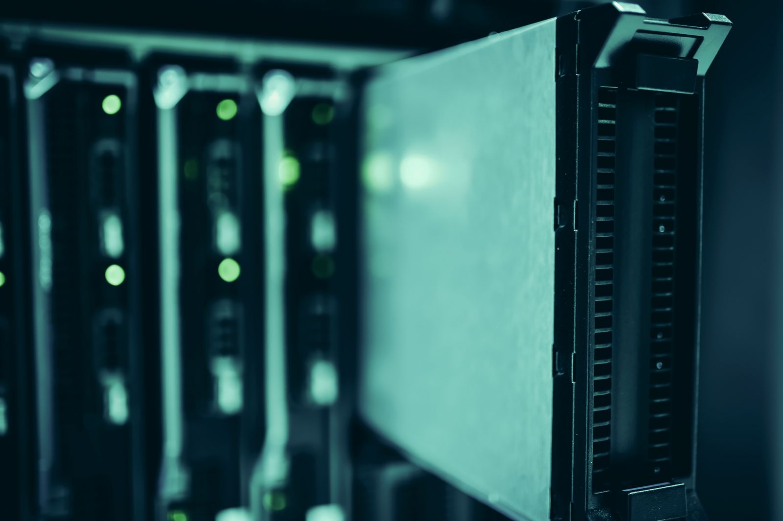 Server hardware in a rack